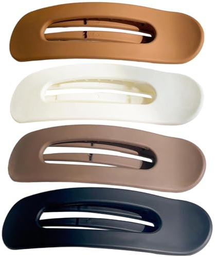 Des pinces à cheveux plates et griffes, 4 pièces grande taille, 4''
