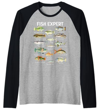 Herren Fish Expert Graphic Herren Kleinkind Jungen Angelbekleidung Kinder Raglan