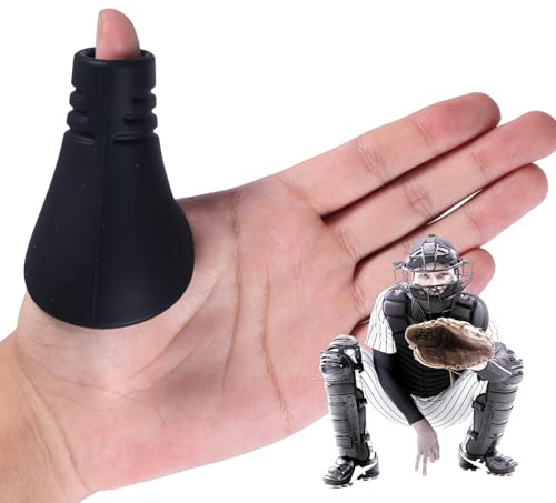 Tumskydd Tumspelare för Baseboll och Softboll, Silikon Tumskydd Softboll Skyddssköld Träningsutrustning Fångst Handskfoder för Att Förebygga Handskador och Stick (Vuxenstorlek)