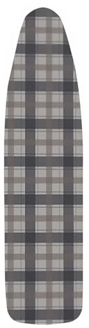 ZIHQRgE Copriasse da Stiro 130 x 50 cm con Bordi Elastici, Imbottitura in Cotone per Una Stiratura Facile e Veloce(Brown,51.1 L x 19.6 in W (130 x 50 cm))
