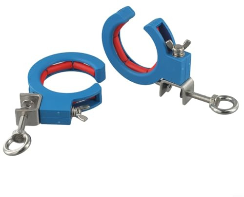 CYRENT Kabelrinnen-Rolle, Kabelführungsklemme, Hilfswerkzeug, verstärktes Nylon, Edelstahl, 25 kg Traglast, blau, dunkelgrün für einfaches Kabelziehen (grün, 2 Stück)