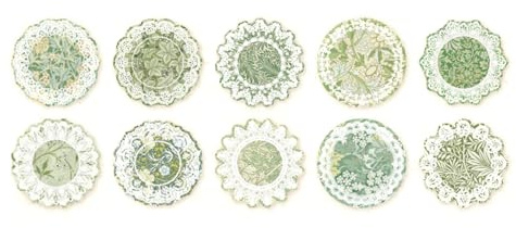Fabater Carta Decorativa Artigianale con Design retrò in Pizzo, 30 Fogli, Blocchi di Carta per Album per Realizzare Cartoline e Forniture per Diari (#11)