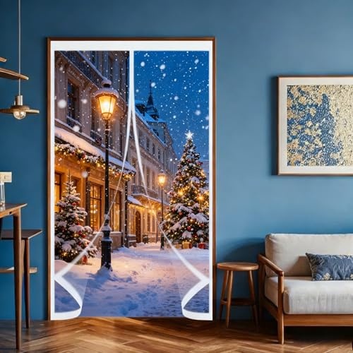 Thermovorhang Kälteschutz 120 x 120 cm Gegen Kälte Und Hitze, Selbstschließend, Wasserdicht, Winddicht, Thermovorhang Tür Vorhang für Balkon Terrassen Kellertür, A