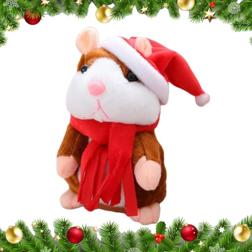 Talking Hamster – Plush Animal Doll Sound Record Toy, Mimicry Repeat Pet | Electronic Interactive Plush for Children Early Learning Girls Boys Fun Gift
