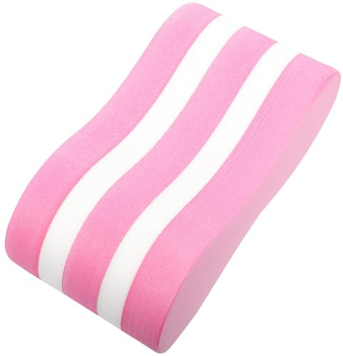 Cabilock Swimming Kickboard and Pull Buoy, 5-Layer Thickened Foam, Figure-8 Leg Float for Adults, Pink and White Swimming Training Aid for Pool and Water Sports