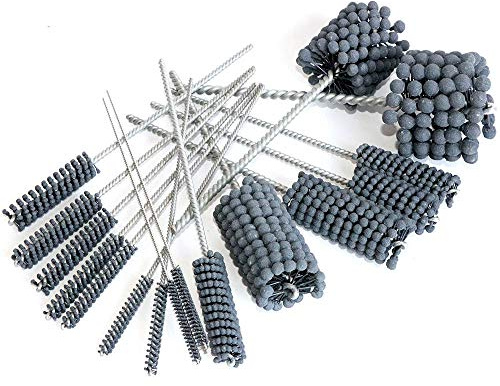 1 pezzo Spazzola abrasiva a sfera per sbavare Spazzola per smerigliatrice Spazzola per lucidatura di tubi Spazzola per tubi, 30 mm