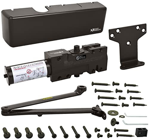 Nuk3y 4400 Series Grade 1 Cast Iron Door Closer, Multi-Mount, Adjustable Size 1-6, ADA Compliant, UL Listed (Duronotic)