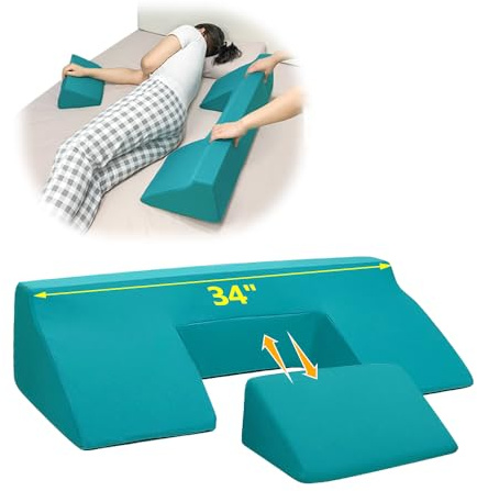 Bed Sore Turning Wedge Pillow for Sleeping Positioning Bed Sores Treatment Pressure Ulcer Cushion Bedridden Patient Elderly Anti Bedsore Turn Over Pad Triangle Medical Nursing After Surgery Wedges