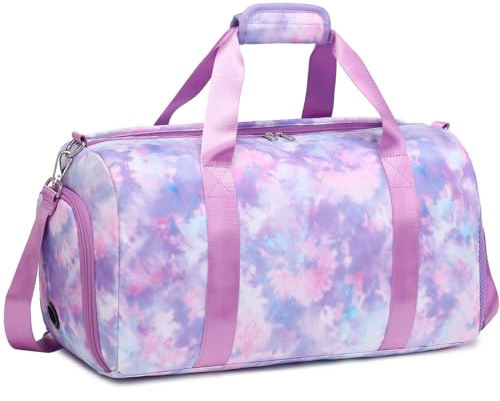 Sporttasche für Mädchen und Damen - Bunte Reisetasche, Kindertasche, Duffel Bag, Trainingstasche, Tanztasche, Gymnastik Schwimmtasche