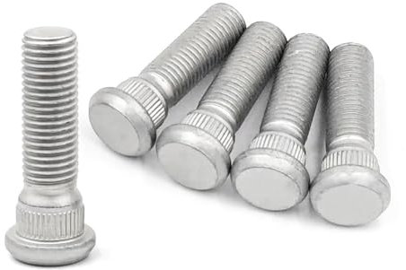 SHUNCHG 5pz M12x1,5 Prigionieri Ruota 48mm, Bulloni in Acciaio con Alette per Pneumatici, Accessori Auto per Toyota, Adatti per Chevrolet e la Serie Lexus, Sostituzione OEM#90942-02049 90942-02070