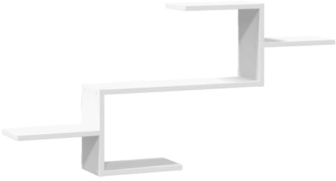 vidaXL Scaffale a Parete Bianco 104x15x49 cm, Scaffale Pensile Moderno con 1 Ripiano in Legno Multistrato, Resistente all'Umidità e alla Deformazione