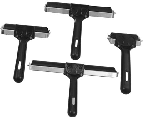 HOMSFOU 4pcs Ink Roller Tool Brayers Rollers for Printmaking Painting Stamping Multi-use Easy Maintenance