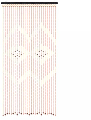 LIAIZE Türvorhang Bambus Holz, 27 Stränge Perlenvorhang, 0.9 * 1.75m Bambusvorhang Holzperlenvorhang Chinesischer Stil Vintage Hölzern Hängender Dekovorhang Raumtrenner