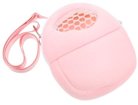 DOITOOL Atmungsaktive Weichem Transporttasche Kleintier Hamster für Verstellbarem Schultergurt Futter und Netzdesign Transportbox für 2 für Ausflüge Meerschweinchen