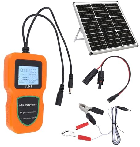 Solar Power Meter | 500W Portable Battery Free - Power Usage Monitor Multimeter Tester,for Outdoor Home Apartment Car Van RV Boat Travel Monitoring Testing