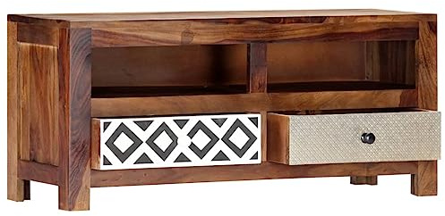 Generisch TV-Schrank 90x30x40 cm Massivholz Akazie,Möbel,TV-Möbel,17.06KG,247734