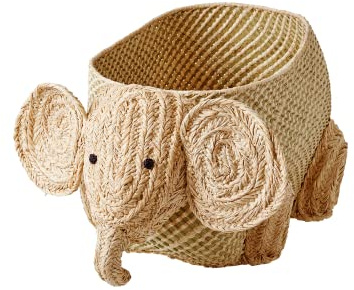 Elefant Raffia Aufbewahrungskorb - natürlich