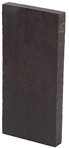 Manico Artigianale per Chitarra Elettrica e Basso in Ebano Nero Legno Pregiato (120x60x10mm)