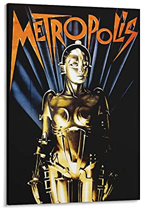 RUIFEN Metropolis Poster Kunstdruck Leinwand Gemälde Poster Wandposter Schlafzimmer Heimdekoration Geschenk Zimmer Ästhetisch 30 × 45 cm