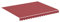 vidaXL Tissu de Remplacement pour Auvent Toile d'Auvent Tissu de Rechange pour Store Banne de Jardin Patio Terrasse Extérieur Bordeaux Rouge 3x2,5 m