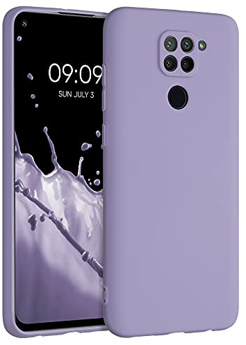 kwmobile Handyhülle für Xiaomi Redmi Note 9 Hülle - weiches Handy Silikon Case - Schutzhülle Cover - Veilchen Lila