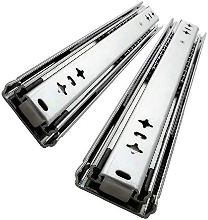 Schwerlast-Schubladenauszüge Kugellagerauszüge, 1 Paar, für Küchenschrank-Schubladenauszüge, Tastaturauszüge, Industrieschienen, Schubladenauszüge aus Metall