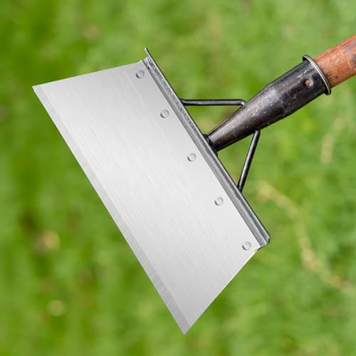 Multifunctional Garden Cleaning Tool, 21CM Manganese Steel Flat Shovel - Outdoor Garden Scraper, Weed & Moss Remover for Ice, Snow, Floor & Wall (NO HANDLE)