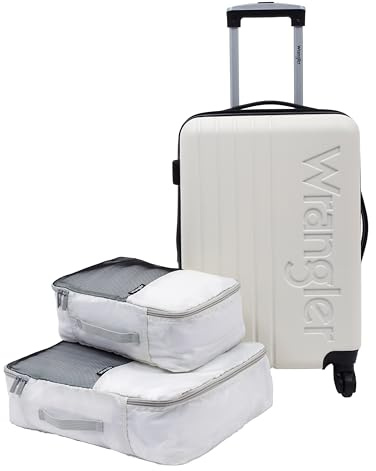 Wrangler Carry-on Luggage Set, Beige, 20 Carry-on, Carry-on Luggage Set