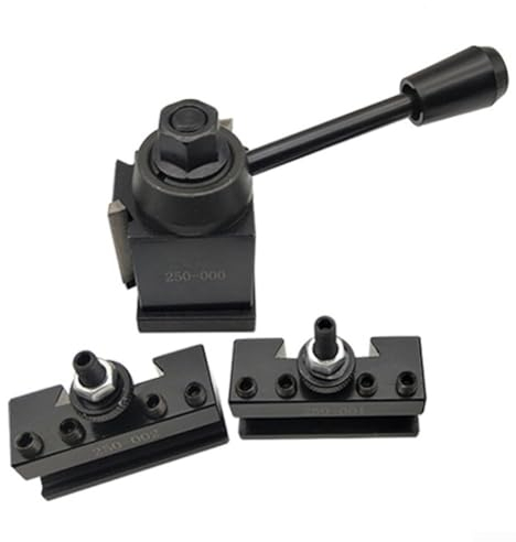3Pcs Quick Change Tool Post Holders, Mini Lathe Tool Post Tool Post Holder, Wedge Type Post Tool Holder 250-000/001/002 Lathe Swing 6-9