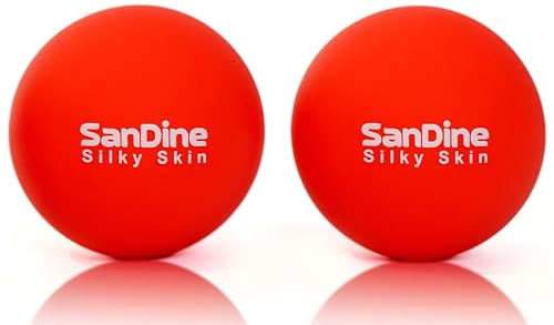 Sandine - Palline da massaggio Lacrosse per massaggio profondo dei tessuti, allevia la tensione e il dolore muscolare, migliora la flessibilità, ideale per terapia miofasciale dei trigger point,