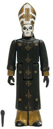 Super7 Ghost Papa Emeritus III Reaktionsfigur – 9,5 cm große Geister-Actionfigur mit Zubehör Heavy Metal Collectibles und Retro-Spielzeug