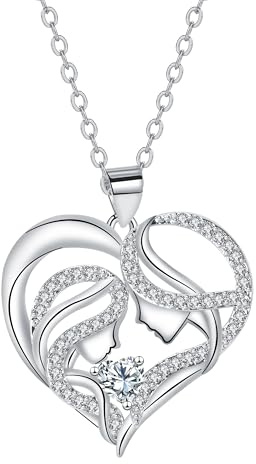 J.MUEN 925 Sterling Silber Kette für Mutter Schwester – Geburtstags ideal für Frauen & Mädchen