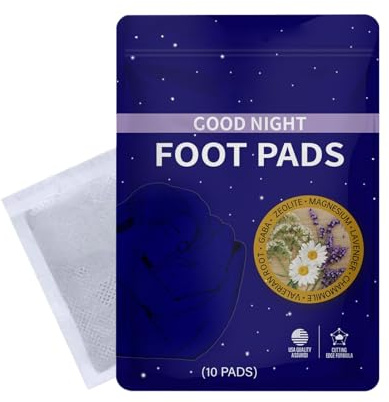 Lueear Parches para pies | 10 pares de parches de limpieza profunda para pies | Adhesivo limpiador de control de olores para relajación, para hombres, mujeres, adultos, ancianos, noche en casa