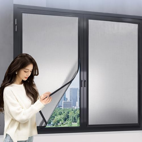 Pelicula Proteccion Solar Vinilos Termicos Para Cristales Película Para Ventanas Lámina De Privacidad Para Ventana Aislamiento Termico Para Ventana Interior O Exterior(Negro)