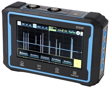 YDuupxe Osciloscopio Multímetro Generador DDS 3 en 1 Portátil 2 Canales Señal Digital Tableta Automotriz Probador de Transistores Medición, Funcionalidad Completa y Alta Utilidad, con 4.3