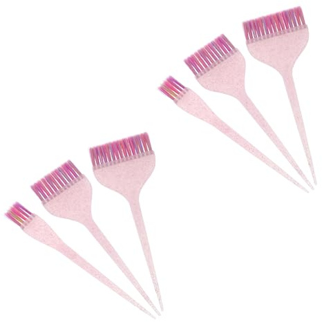 SHOWERORO 6 Piezas Cepillo Peine Aplicador para Tinte de Cabello Purpurina, Set para Peluquería y Uso Doméstico, Pincel para Mechas y Retoques de Raíz, Herramientas Profesionales para Teñir
