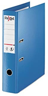 Rexel Choices Aktenordner, Kanzleipapier, Polypropylen, Blau, 10 Stück