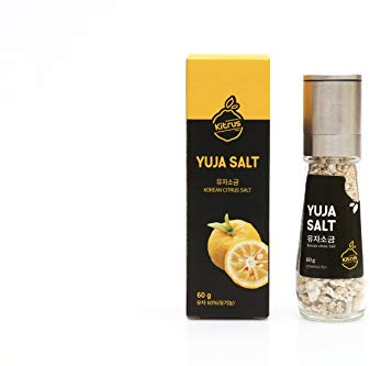 Sal orgánica Yuja (Yuzu) 60 g con molinillo – 60% Yuzu, 40% sal