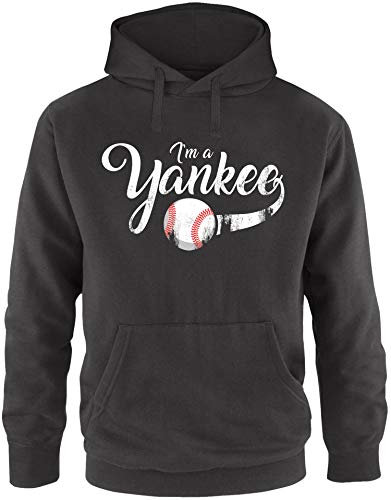 EZYshirt® I`am a Yankee Baseball Shirt Pullover Herren | Männer Kapuzenpullover | Hoodie