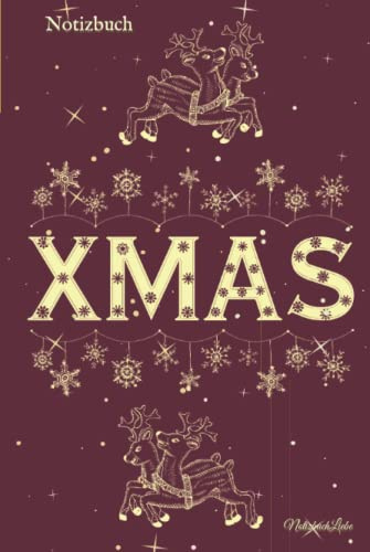 Notizbuch: Tagebuch Weihnachten, Planer Weihnachtsfest, Christmas Wunschliste, Notizheft Geschenkeliste, 6x9 Zoll