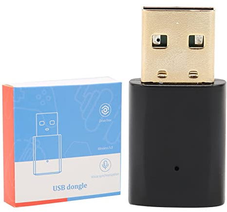 Adaptateur USB Bluetooth pour PC, Récepteur Portable Bluetooth 5.0 Dongle Transmetteur Audio sans Fil pour Ordinateur de Bureau, Ordinateur Portable, Souris, Clavier, Imprimantes, Casques, Haut-parleu