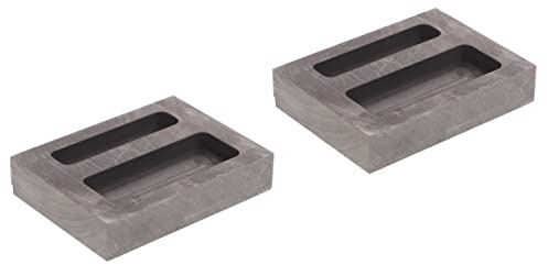 Angoily 2stücke Graphit Gussform Für Metallguss Zwei Zum Schmelzen Und Gießen Von Gold Aluminium Und Kupfer Geeignet Für Präzise Metallteile Und Experimente Hitzebeständig Und