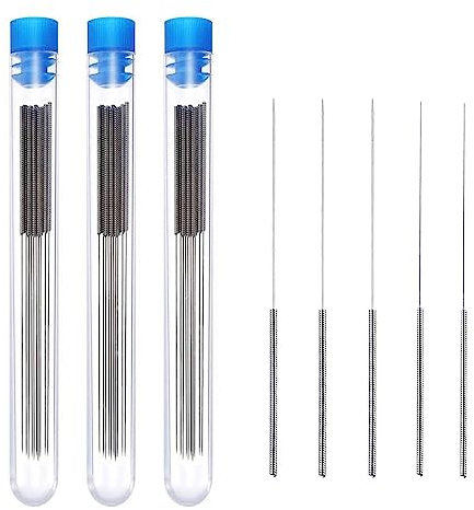 ThtRht 3 Set 3D-Drucker-Düsenreinigungsset, Düsenreiniger, Nadeln, Edelstahl, 0,2 mm, 0,25 mm, 0,3 mm, 0,35 mm, 0,4 mm, für 3D-Drucker, Zubehör, Teile, PCB, Windschutzscheibe, Sprühdüse,