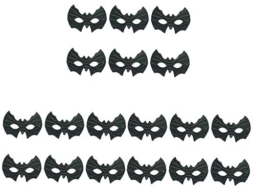 Toyvian Ensemble De 3 Accessoires De Déguisement De Chauve-souris Dhalloween Demi-masque Avec Lumières Led Pour Fêtes Effrayantes 6 Pièces X 3