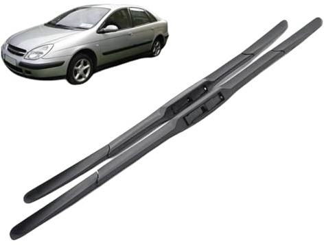 Coche Escobilla limpiaparabrisas Delanteros Traseros para Citroen C5 MK1 2001-2003 26+19, Juego de Escobillas Parabrisas Planas, Todos Los Climas de Ventana Limpi