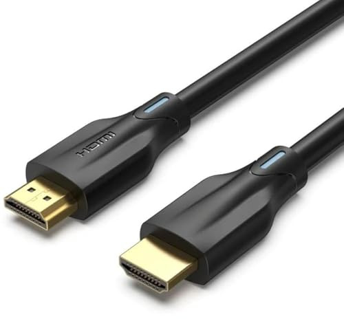 PRENDELUZ Cavo HDMI 1.5 metro 2.1 8K nero ad alta velocità Cavo eARC HDCP 2.2&2.3 Dynamic HDR D.olby Atmos Compatibile con PS5 HDTV Monitor