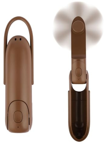 Venforze Mini Handventilator, 3 Geschwindigkeiten Aufladbare Leise Mini Ventilator [12-24 Arbeitsstunden], 3 in 1 Tragbarer USB Ventilator mit Taschenlampe, Ventilator Klein mit Powerbank für Reisen