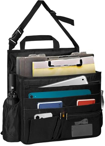 BOHEMIABY Autositz Organizer, Rücksitz Organizer, Auto Organizer Beifahrersitz, Vordersitz Organizer Auto, Tablet-Stauraum Sowie GeträNkehalter für Lkw-Lieferanten, Autos Und Büros