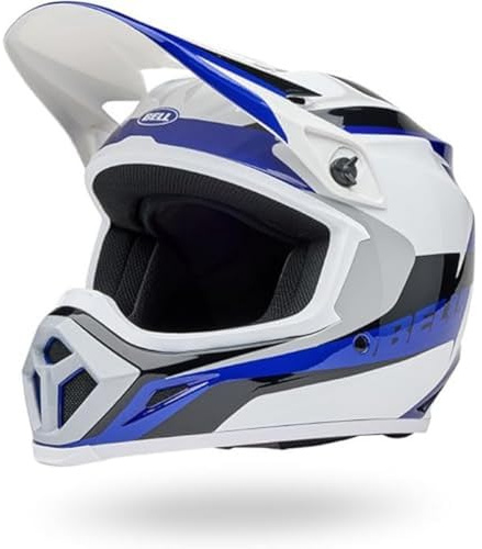 Bell - MX-9 MIPS RIFT ECE Helmets - Adult Unisex - protective gear, bike helmet, motocross helmet, motocross protective helmet, Blue/White , S