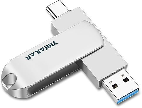 THKAILAR 512GB USB Stick 3.2 with Type A and Type C Ports,Up to 400MB/s Read,USB C Stick Gen 2 Portable SSD Flash Drive, USB for PC/Android Phone/Macbook(High Speed)
